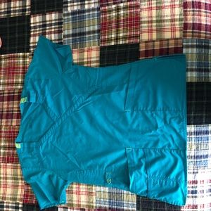 Wonder Wink Aqua Blue Scrub Set